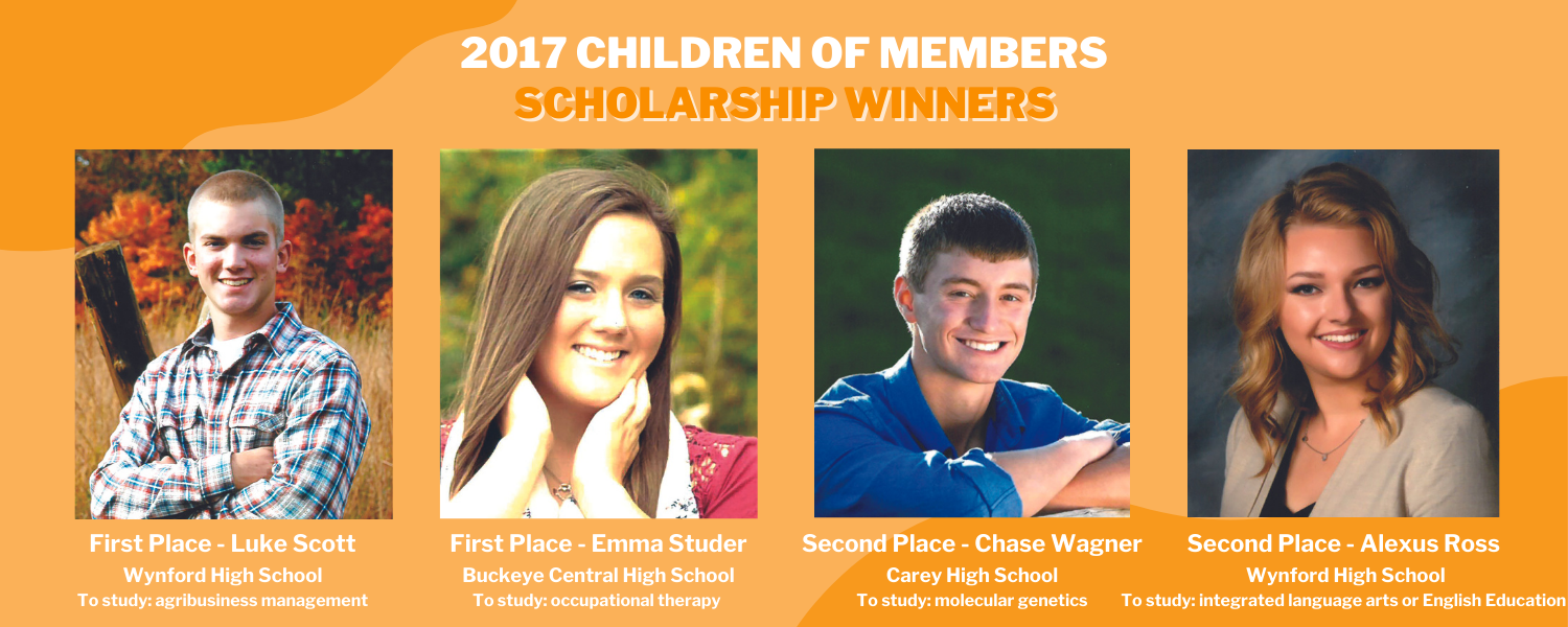 2017 Children Of Members Scholarship Winners