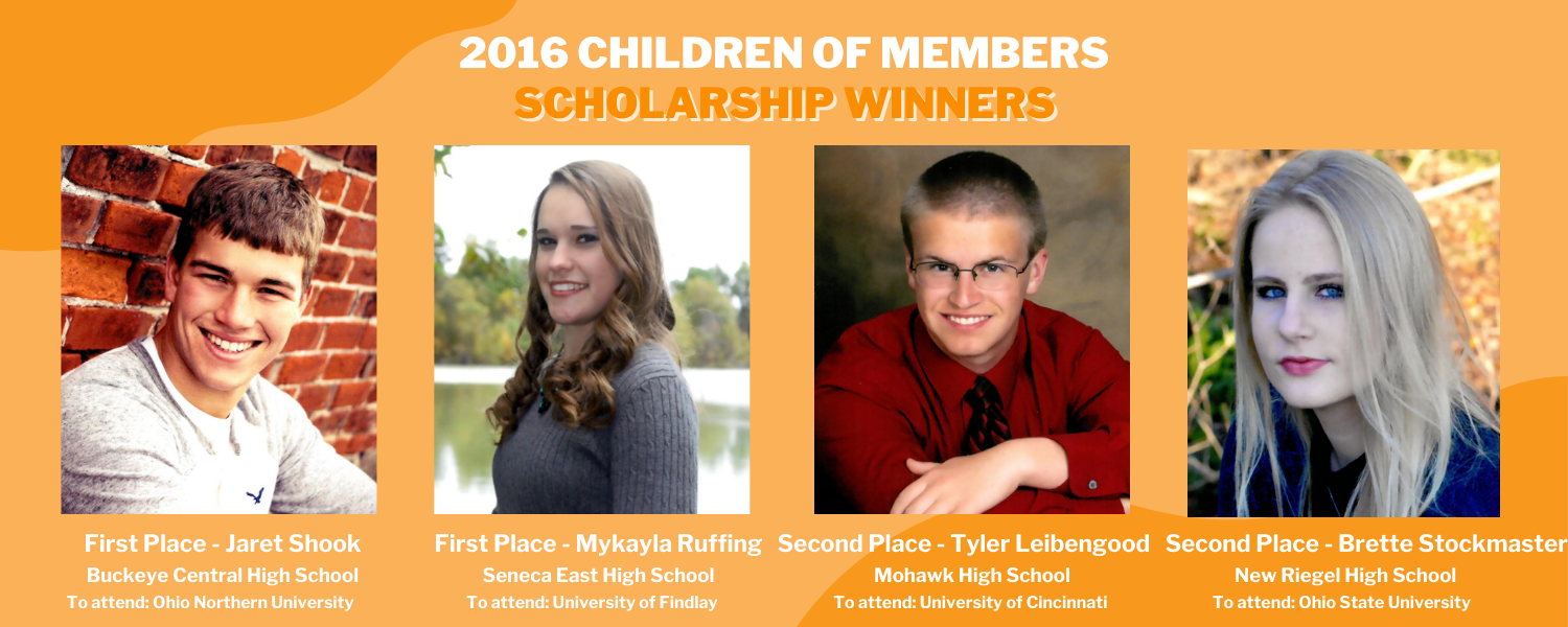 2016 Children Of Members Scholarship Winners